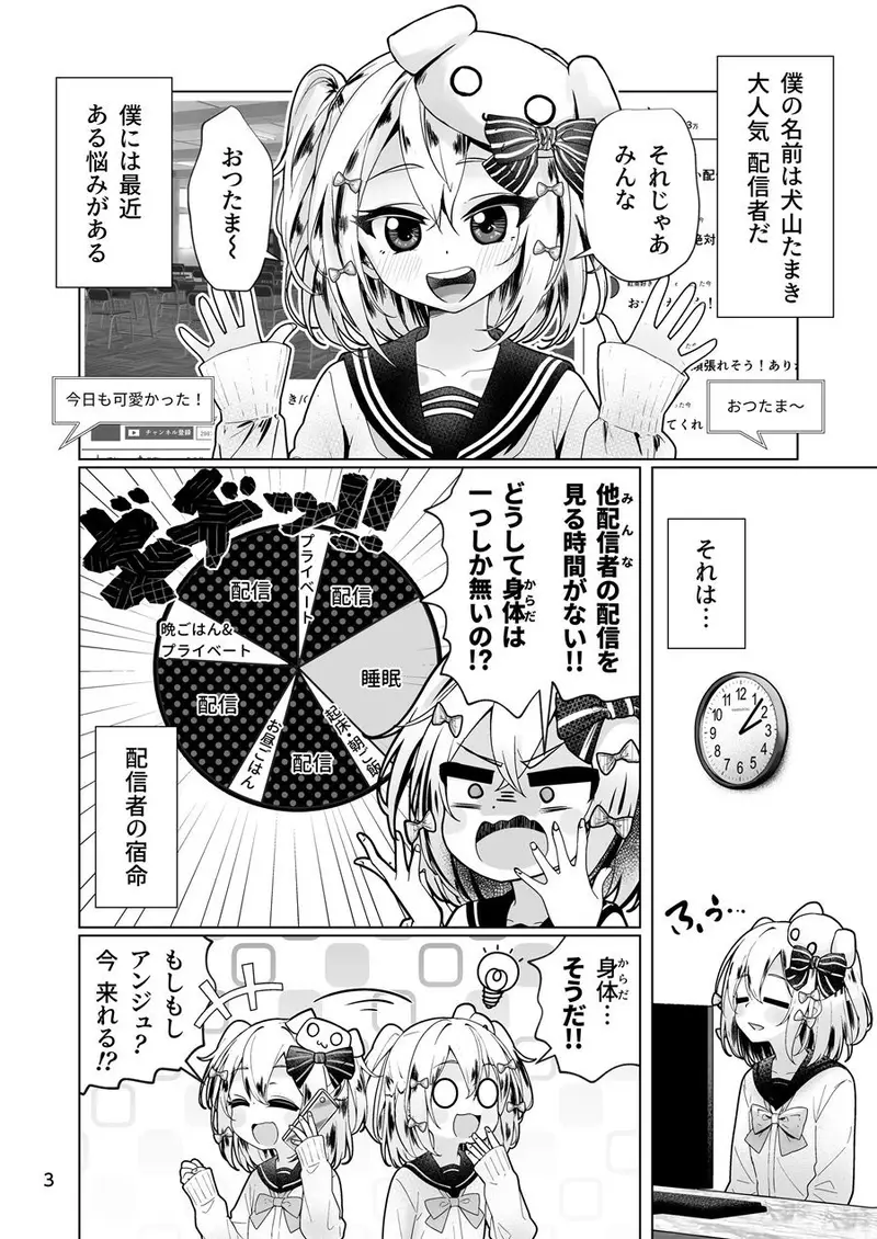 犬山た○きくんの分裂日常 サンプル画像 1枚目