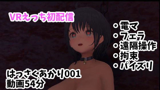 VRえっち初配信/電マ・フェラ・遠隔操作・拘束・パイズリ【はっさくあかり001/NeosVR】 [はっさくあかり][d_250477][パッケージ画像]